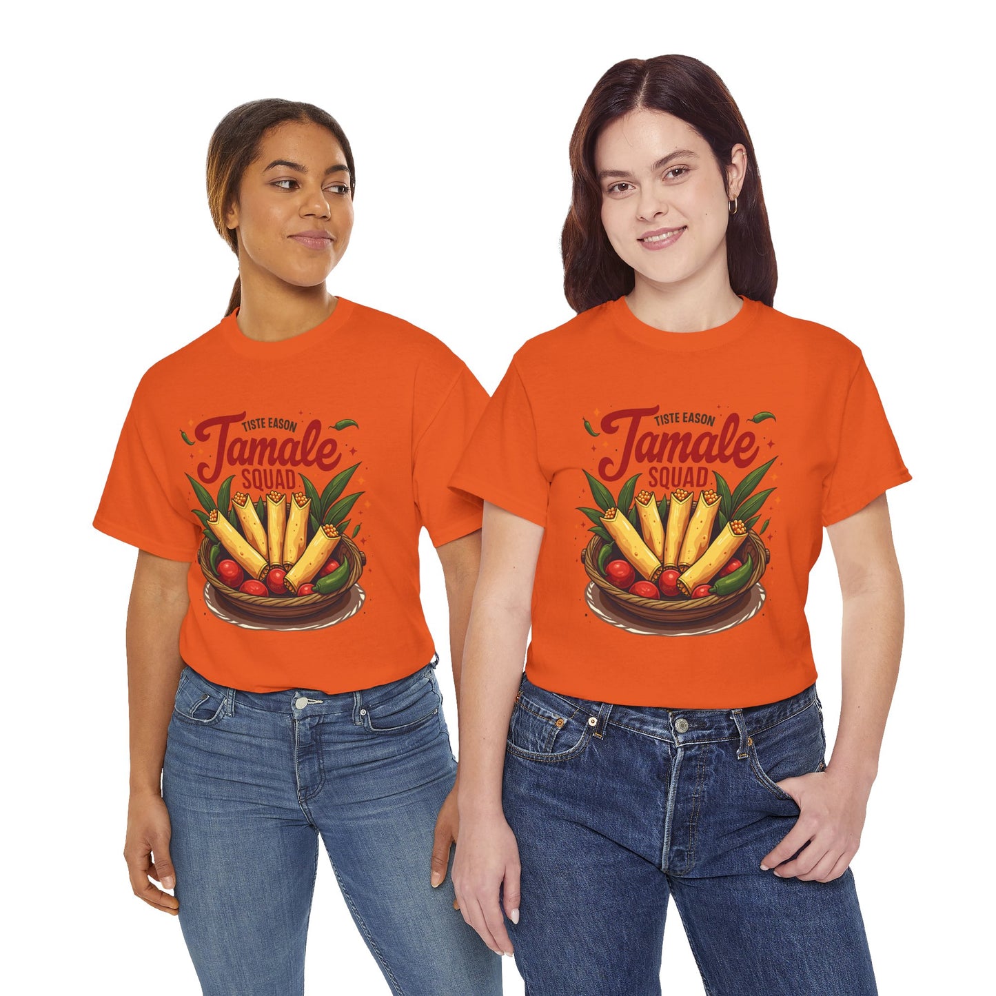 Tamale Squad Unisex Heavy Cotton Tee - Perfect for Food Lovers and Celebrations.