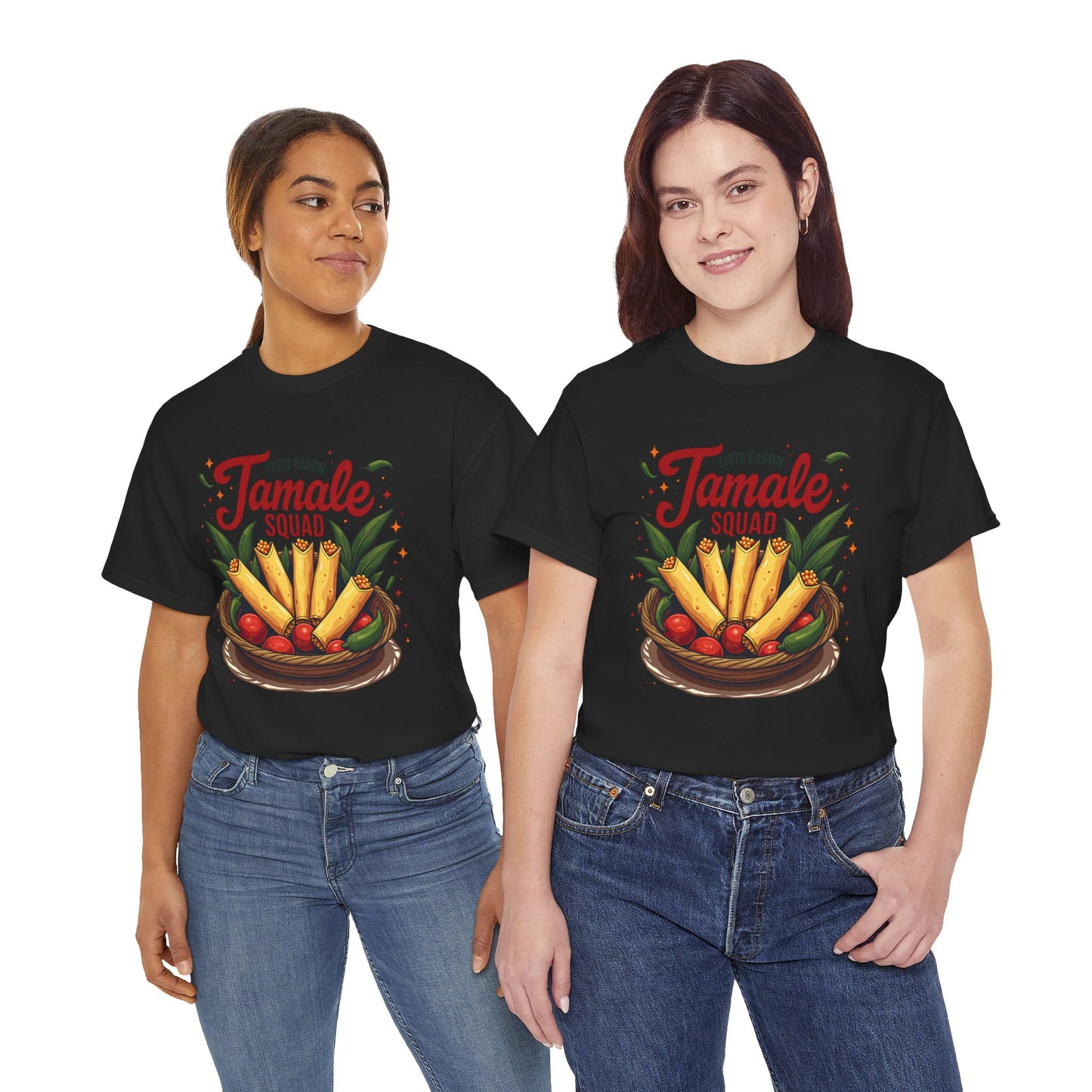 Tamale Squad Unisex Heavy Cotton Tee - Perfect for Food Lovers and Celebrations.