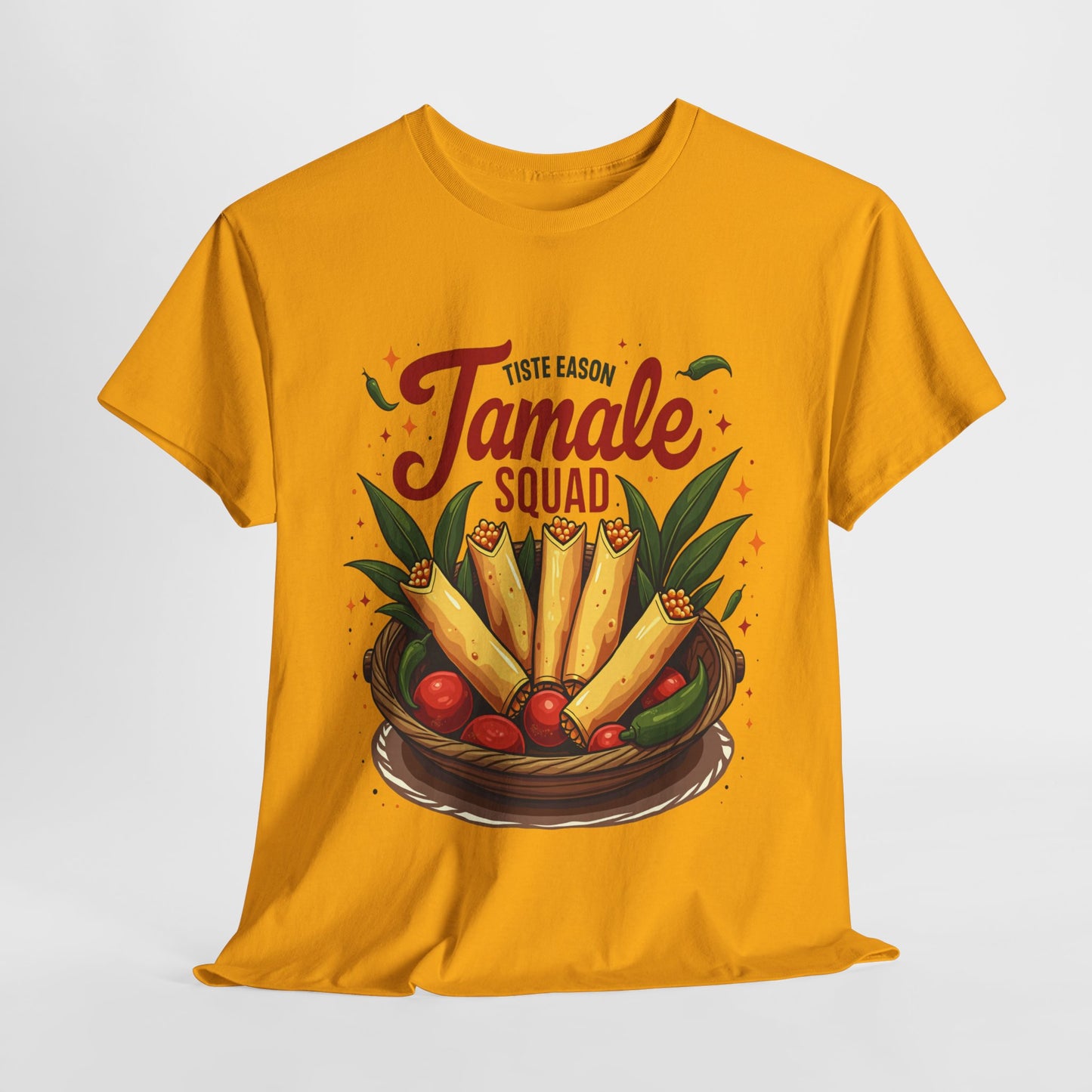 Tamale Squad Unisex Heavy Cotton Tee - Perfect for Food Lovers and Celebrations.