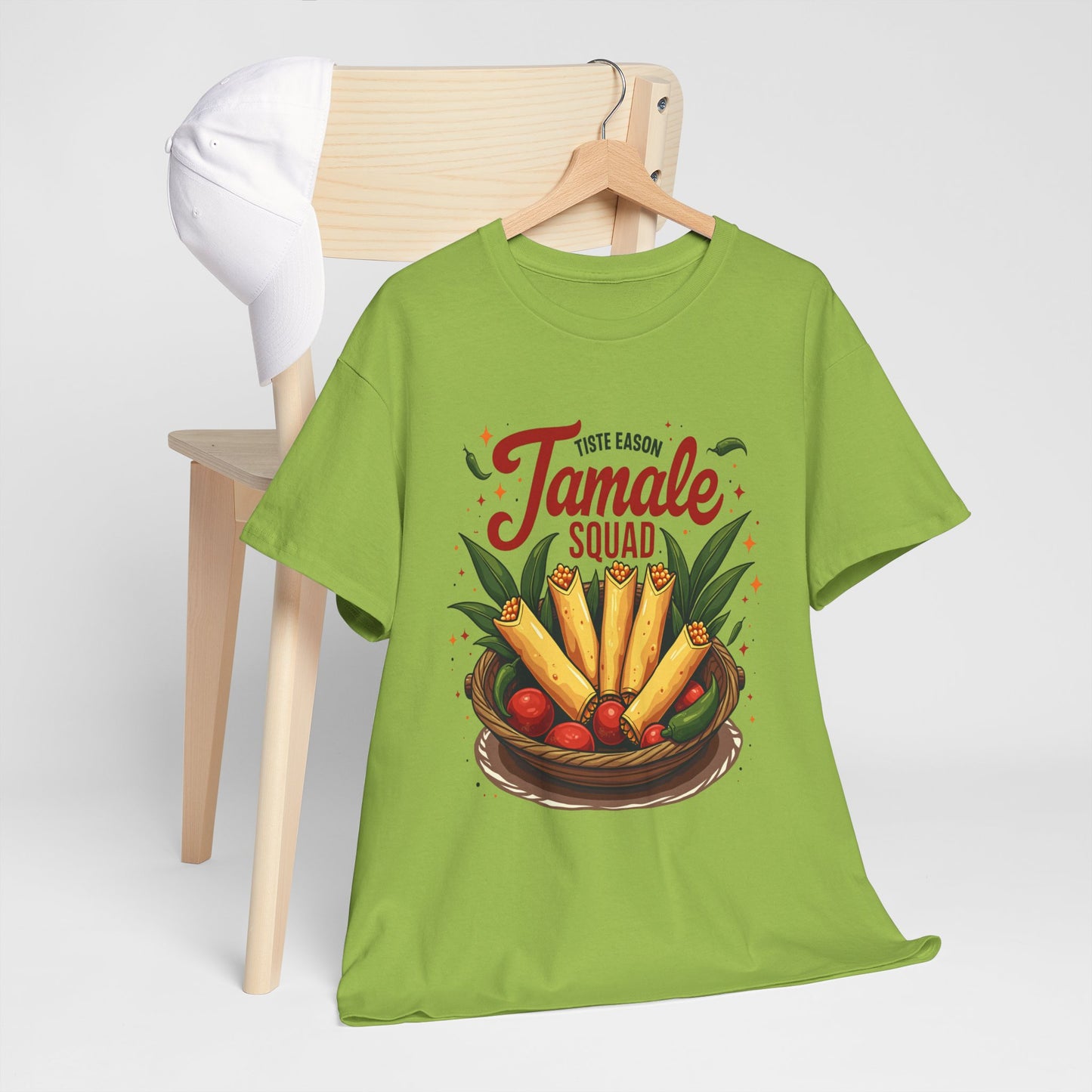 Tamale Squad Unisex Heavy Cotton Tee - Perfect for Food Lovers and Celebrations.