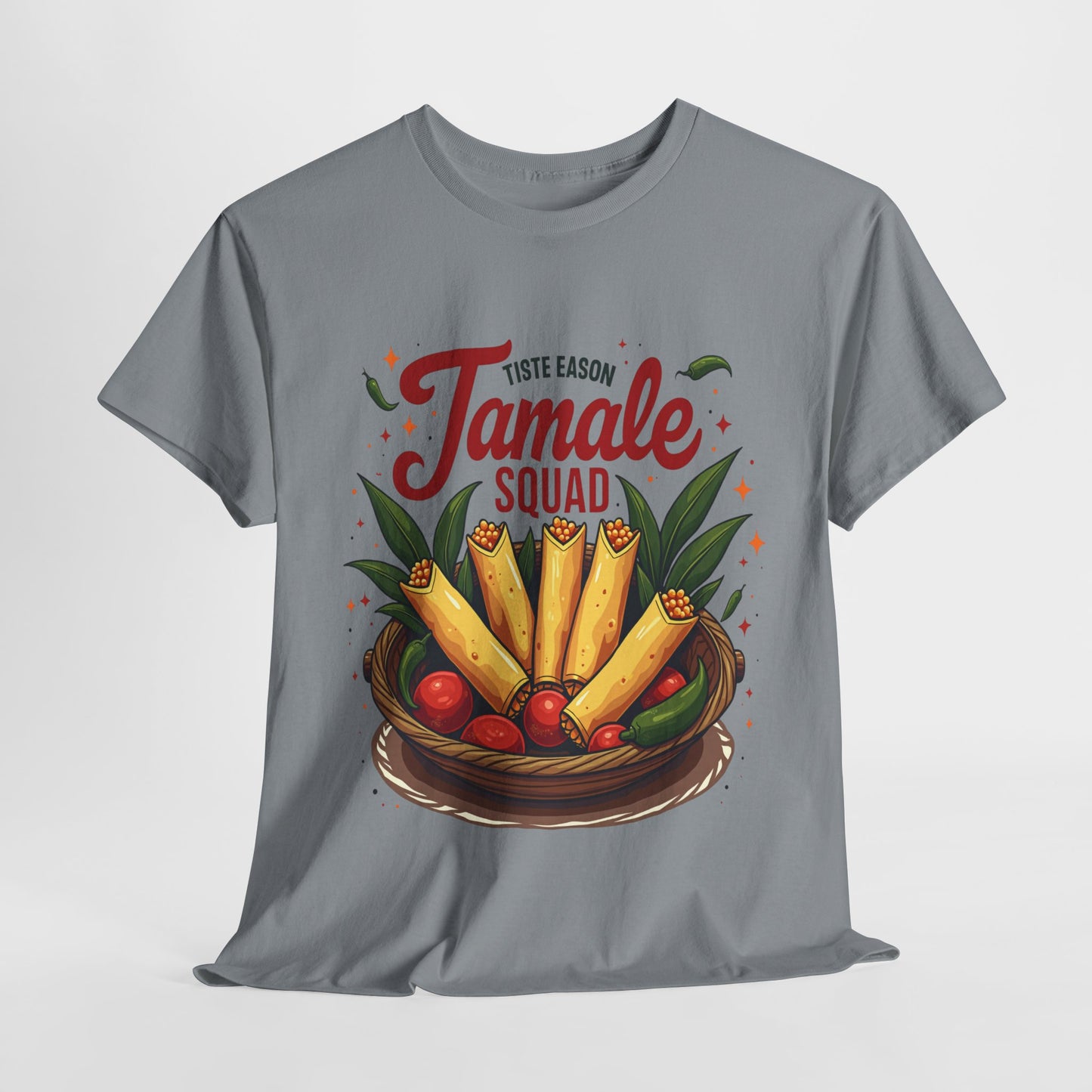 Tamale Squad Unisex Heavy Cotton Tee - Perfect for Food Lovers and Celebrations.