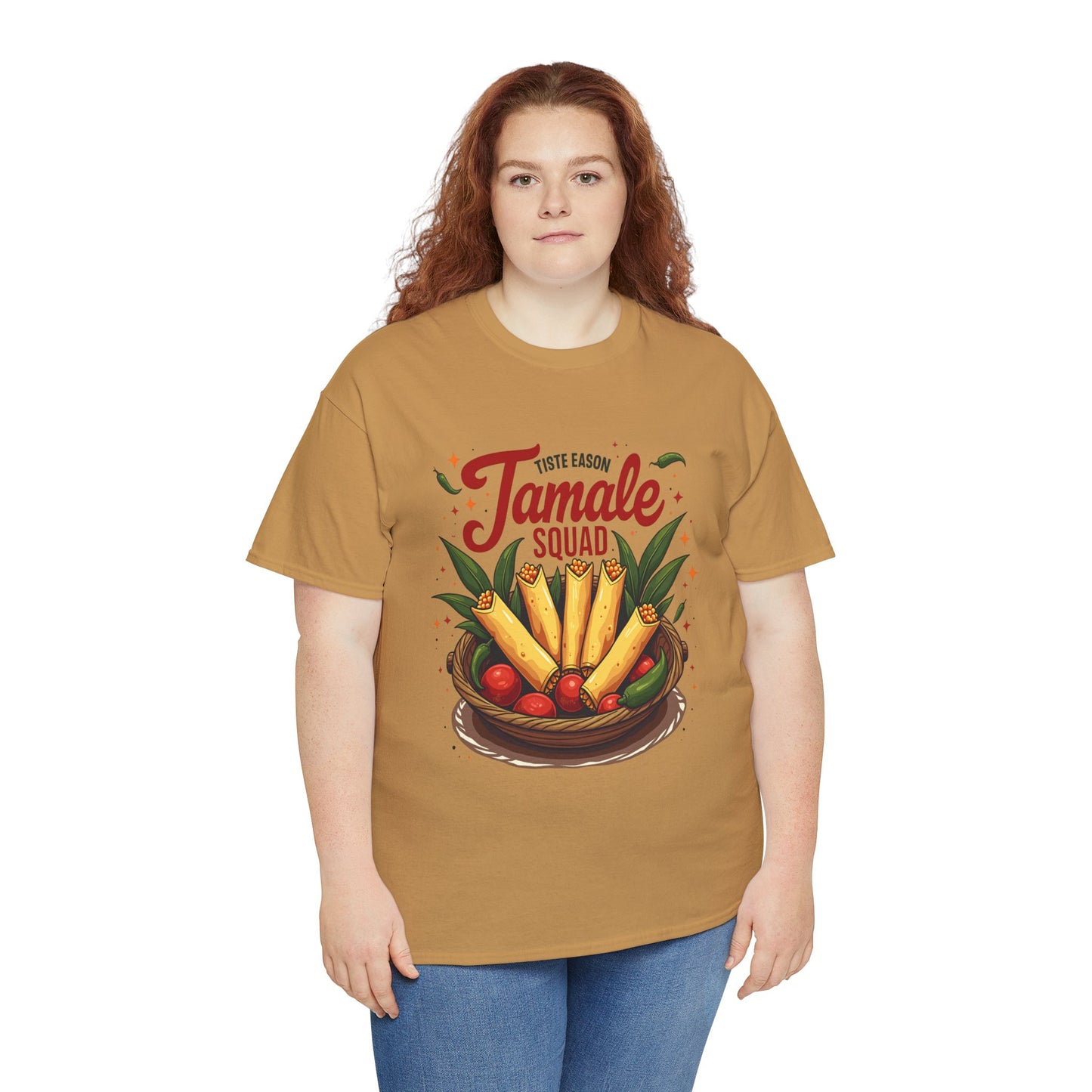 Tamale Squad Unisex Heavy Cotton Tee - Perfect for Food Lovers and Celebrations.
