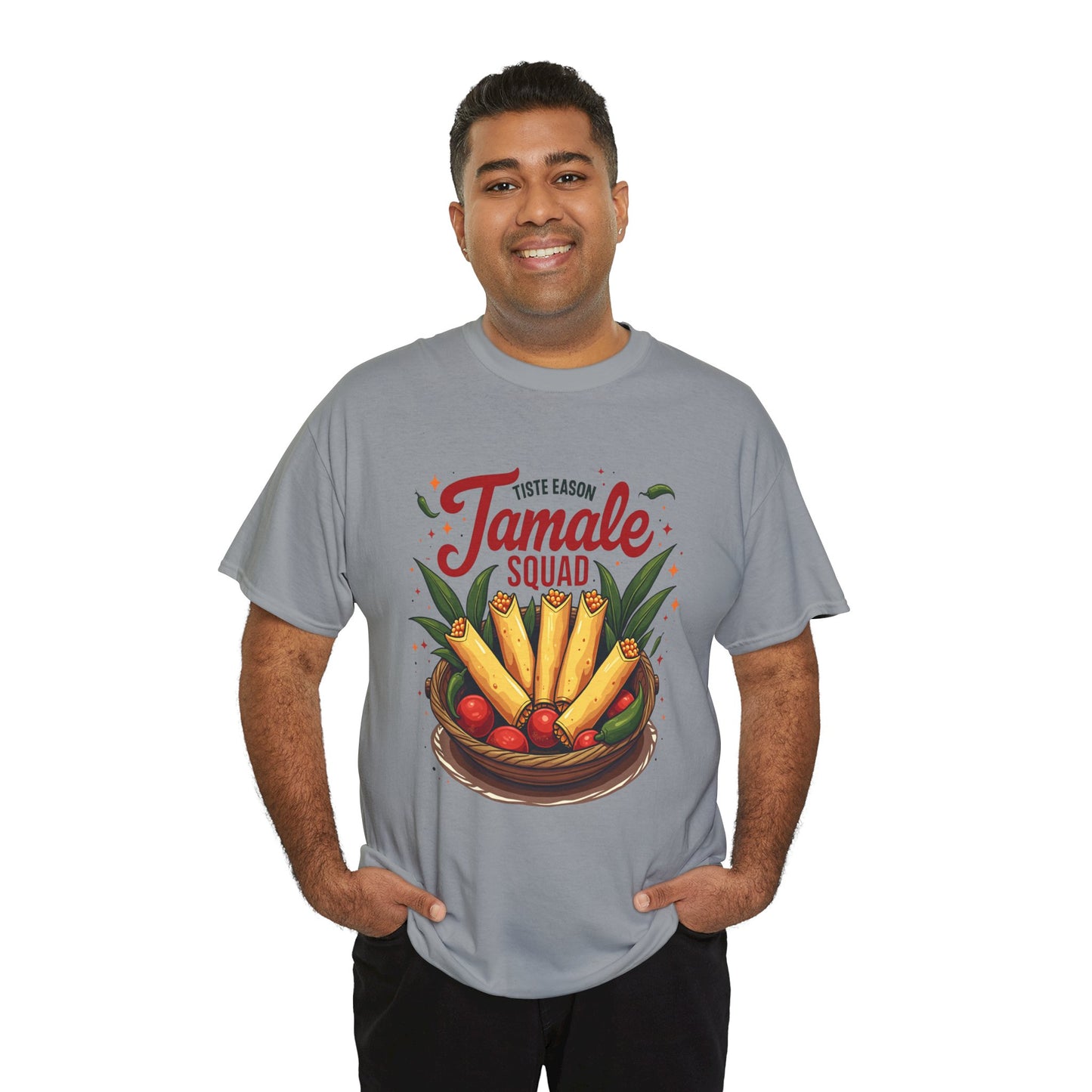 Tamale Squad Unisex Heavy Cotton Tee - Perfect for Food Lovers and Celebrations.