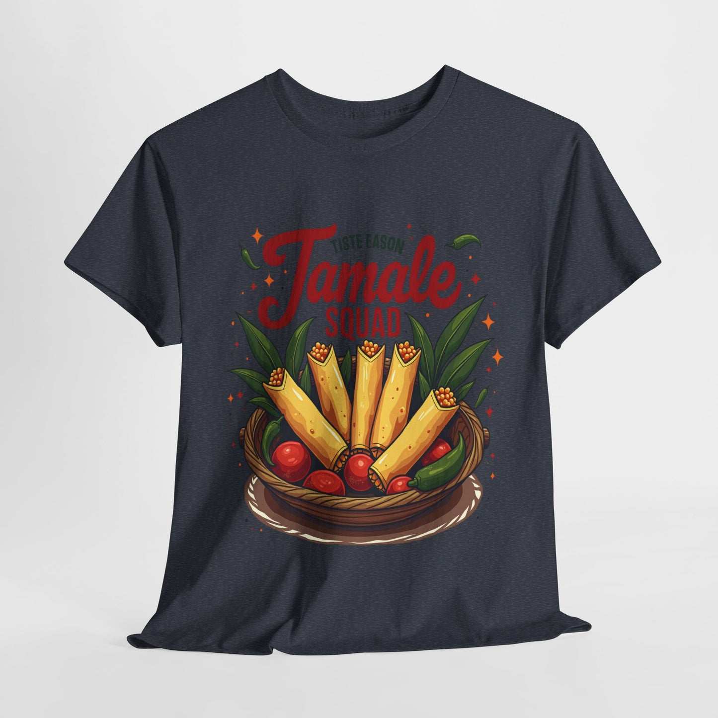 Tamale Squad Unisex Heavy Cotton Tee - Perfect for Food Lovers and Celebrations.