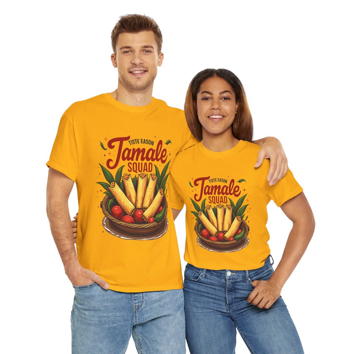 Tamale Squad Unisex Heavy Cotton Tee - Perfect for Food Lovers and Celebrations.