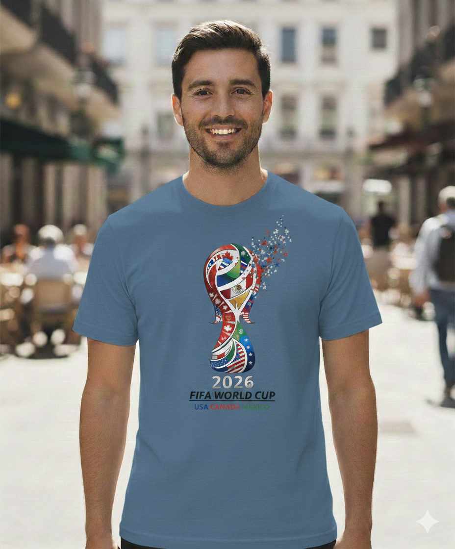 2026 FIFA World Cup Soccer T‑Shirt — USA Canada Mexico Tournament Tee