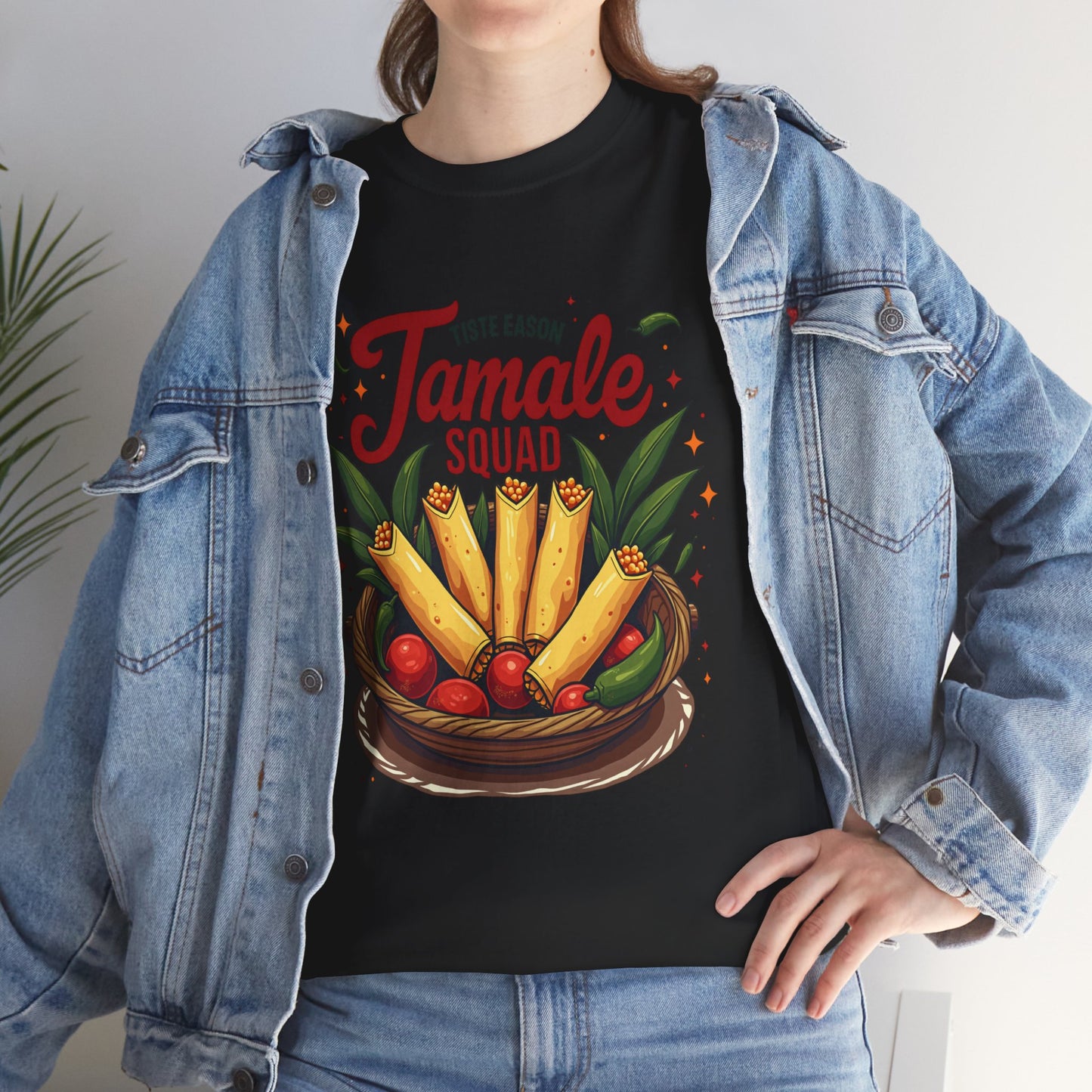 Tamale Squad Unisex Heavy Cotton Tee - Perfect for Food Lovers and Celebrations.
