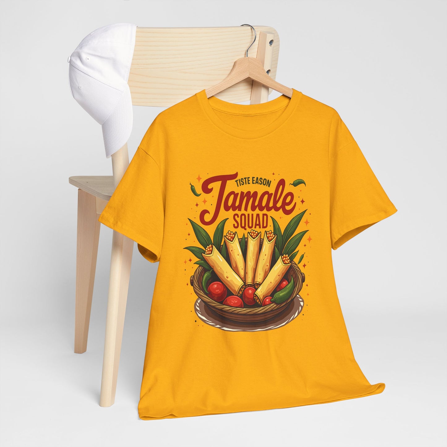 Tamale Squad Unisex Heavy Cotton Tee - Perfect for Food Lovers and Celebrations.
