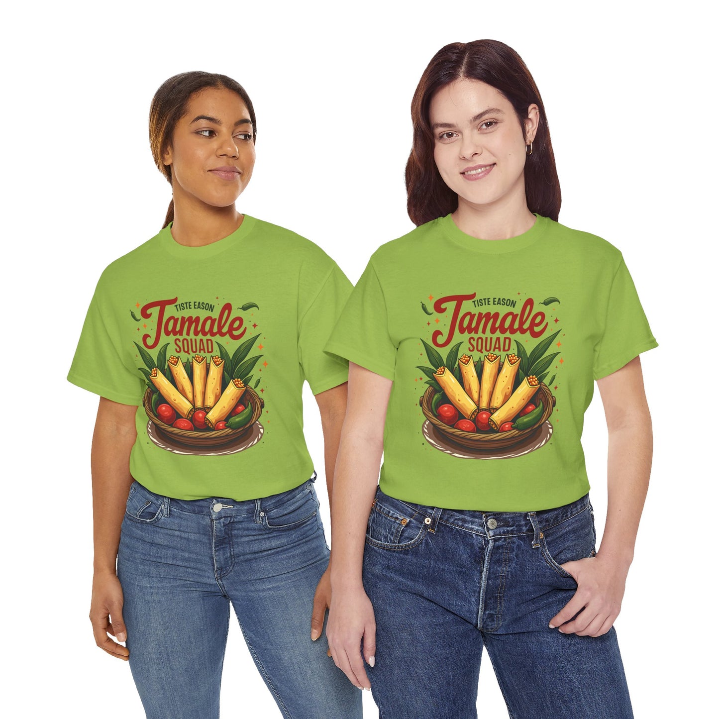 Tamale Squad Unisex Heavy Cotton Tee - Perfect for Food Lovers and Celebrations.