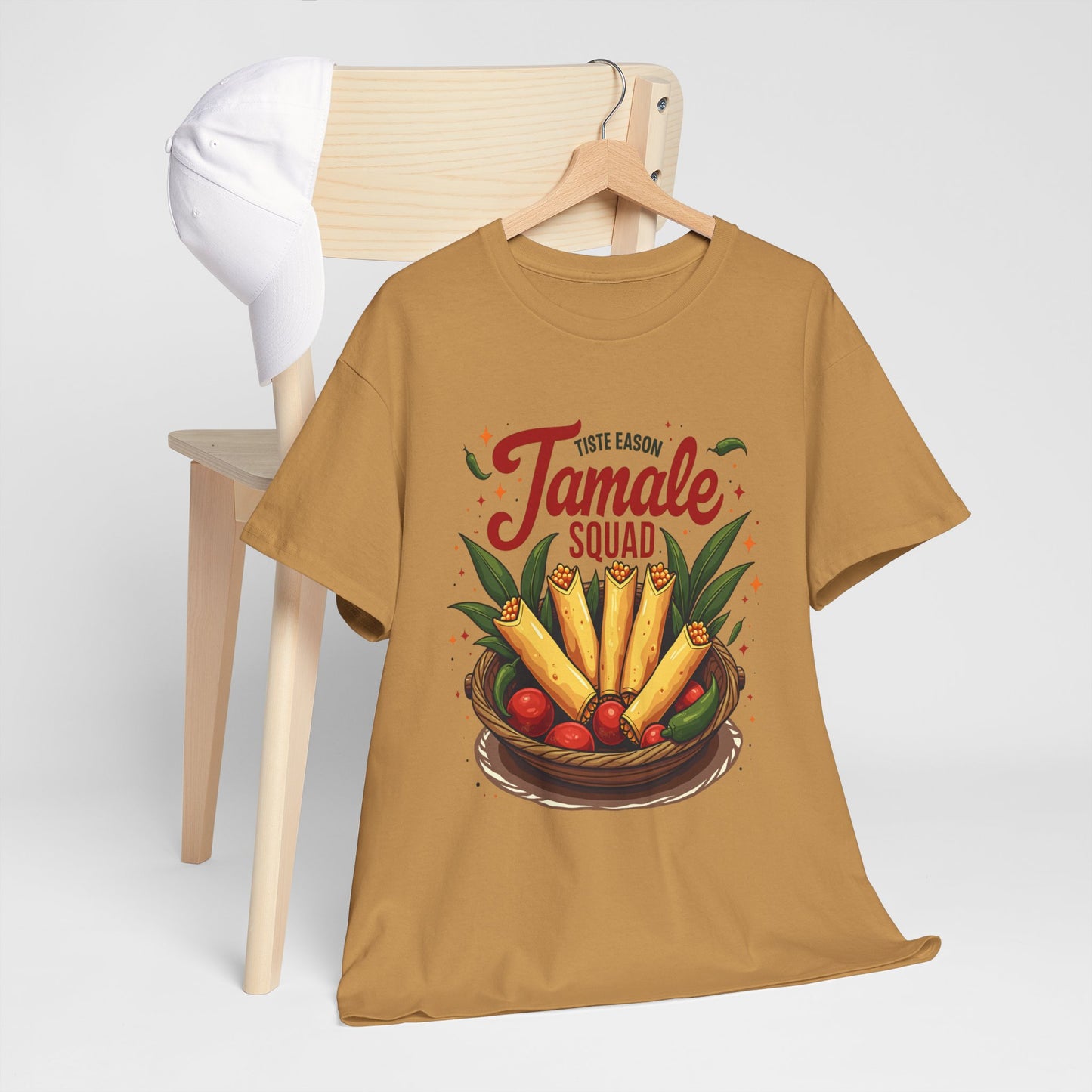 Tamale Squad Unisex Heavy Cotton Tee - Perfect for Food Lovers and Celebrations.