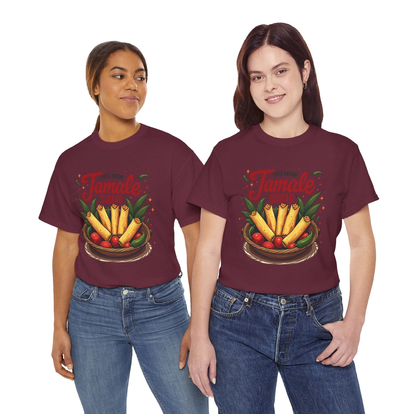 Tamale Squad Unisex Heavy Cotton Tee - Perfect for Food Lovers and Celebrations.