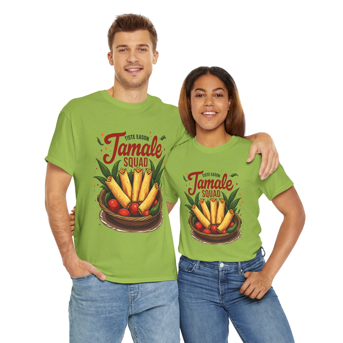 Tamale Squad Unisex Heavy Cotton Tee - Perfect for Food Lovers and Celebrations.