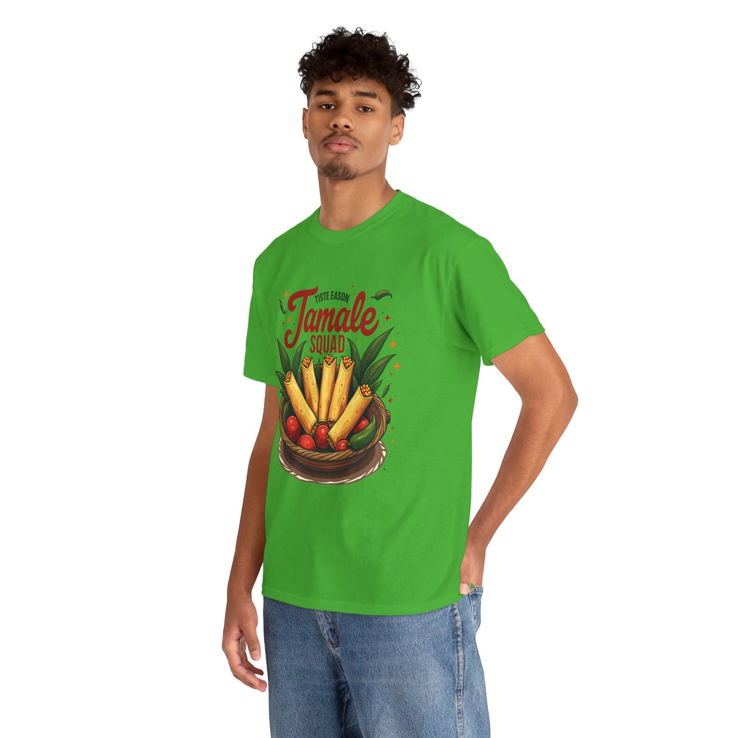 Tamale Squad Unisex Heavy Cotton Tee - Perfect for Food Lovers and Celebrations.