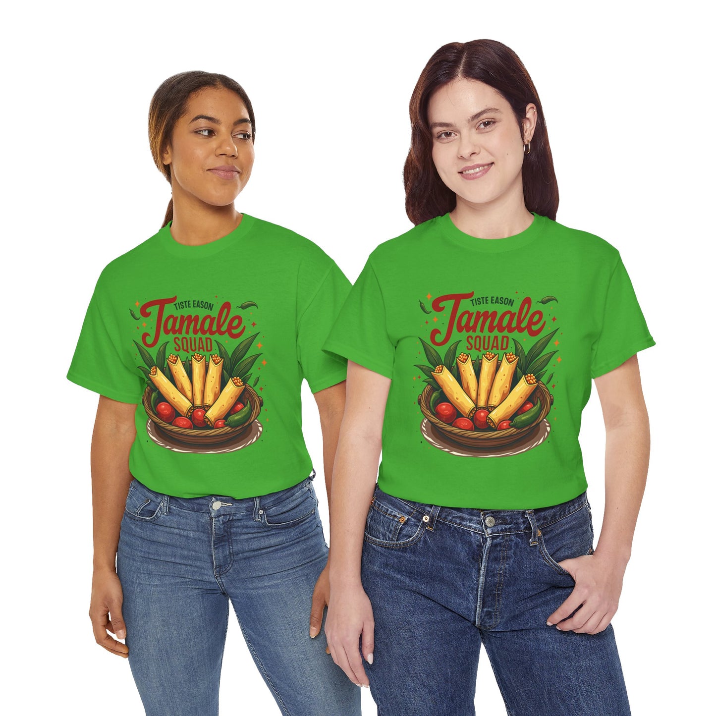 Tamale Squad Unisex Heavy Cotton Tee - Perfect for Food Lovers and Celebrations.