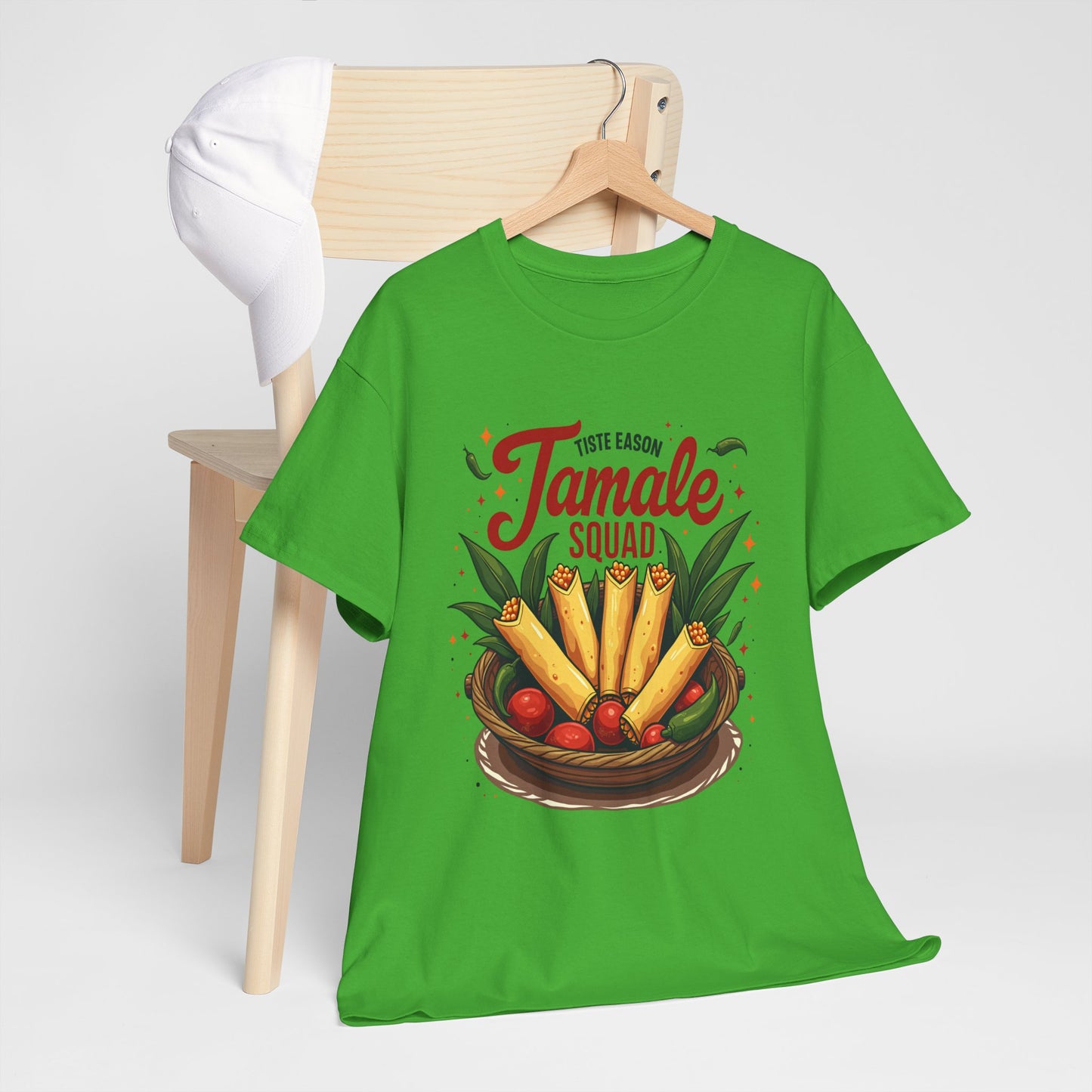 Tamale Squad Unisex Heavy Cotton Tee - Perfect for Food Lovers and Celebrations.