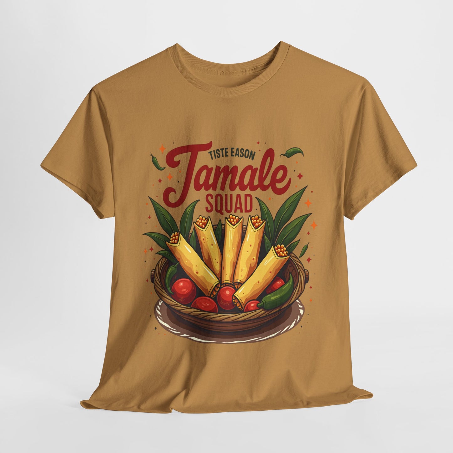 Tamale Squad Unisex Heavy Cotton Tee - Perfect for Food Lovers and Celebrations.