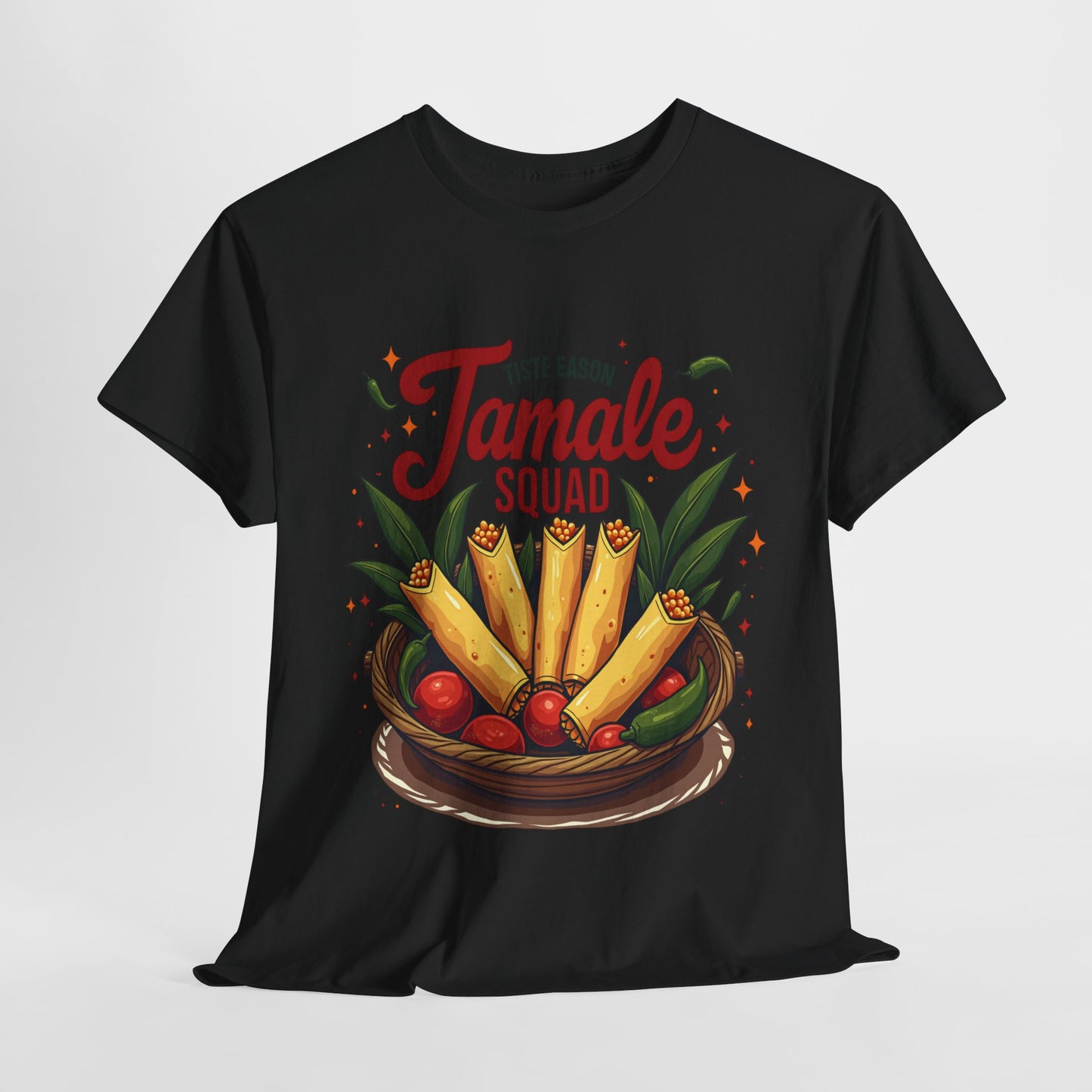 Tamale Squad Unisex Heavy Cotton Tee - Perfect for Food Lovers and Celebrations.