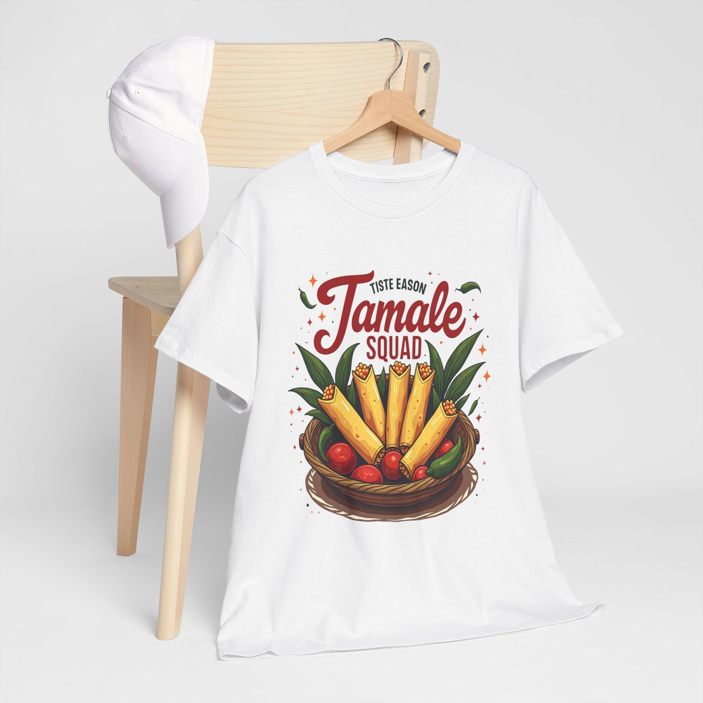 Tamale Squad Unisex Heavy Cotton Tee - Perfect for Food Lovers and Celebrations.