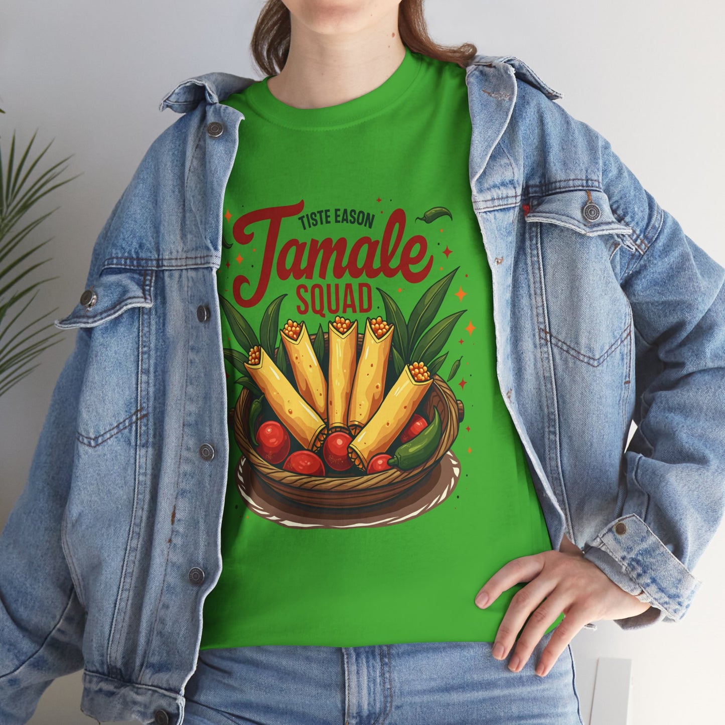 Tamale Squad Unisex Heavy Cotton Tee - Perfect for Food Lovers and Celebrations.