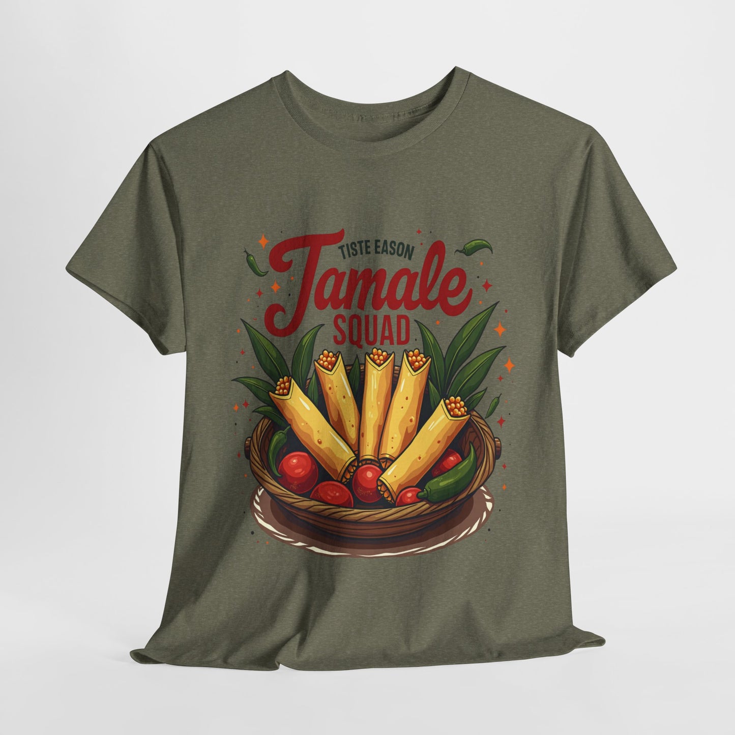 Tamale Squad Unisex Heavy Cotton Tee - Perfect for Food Lovers and Celebrations.