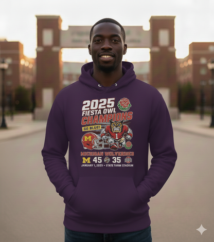 2025 College Football Champions Hoodie – Bulldog Fan Victory Sweatshirt, Game Day Pullover
