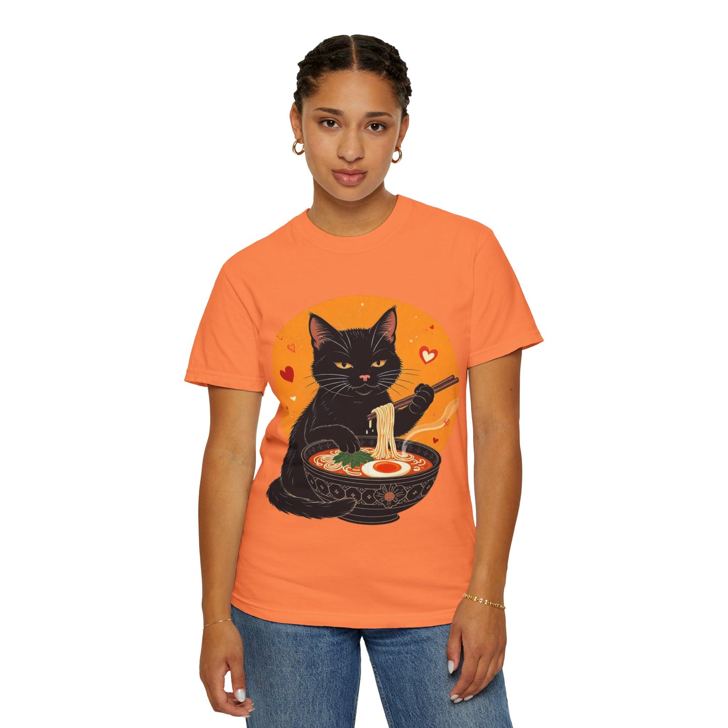 Cute Cat Ramen Lover Unisex T-Shirt | Perfect for Foodies & Cat Lovers Noodle Cat Shirt, Ramen Cat T-Shirt, Foodie Lover Shirts, Black Cat Noodle T-Shirts, Retro Cat Tees, Cat Lover Sweatshirts, Black Cat Tee
