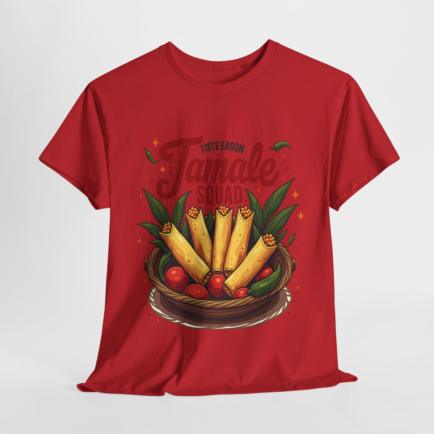 Tamale Squad Unisex Heavy Cotton Tee - Perfect for Food Lovers and Celebrations.