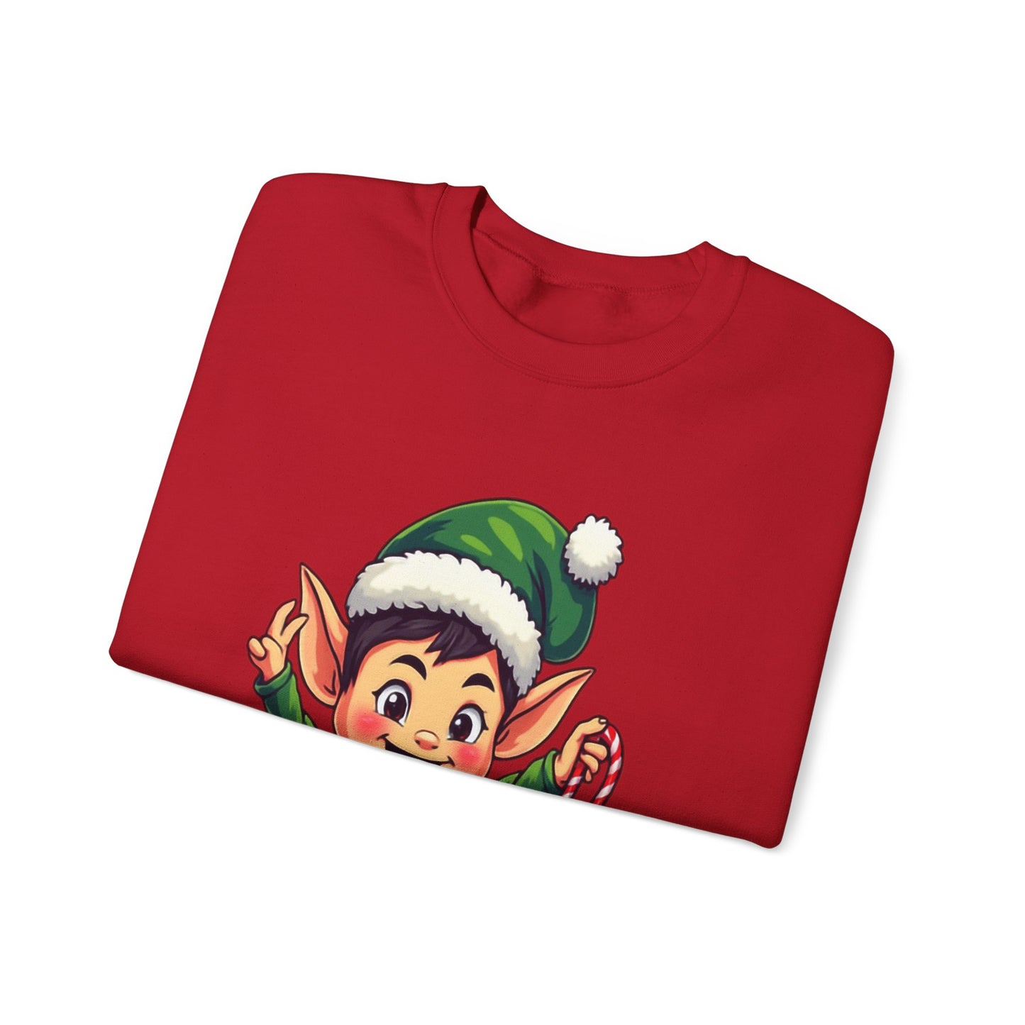 Merry Christmas Elf Crewneck Sweatshirt . Adorable Christmas Elf 3D T-Shirt – Festive Holiday Gift | Merry Christmas All Over Print