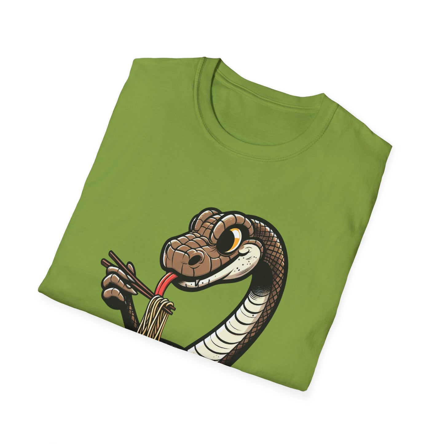 Funny Japanese Anime Snake Eats Ramen King Python T-Shirt