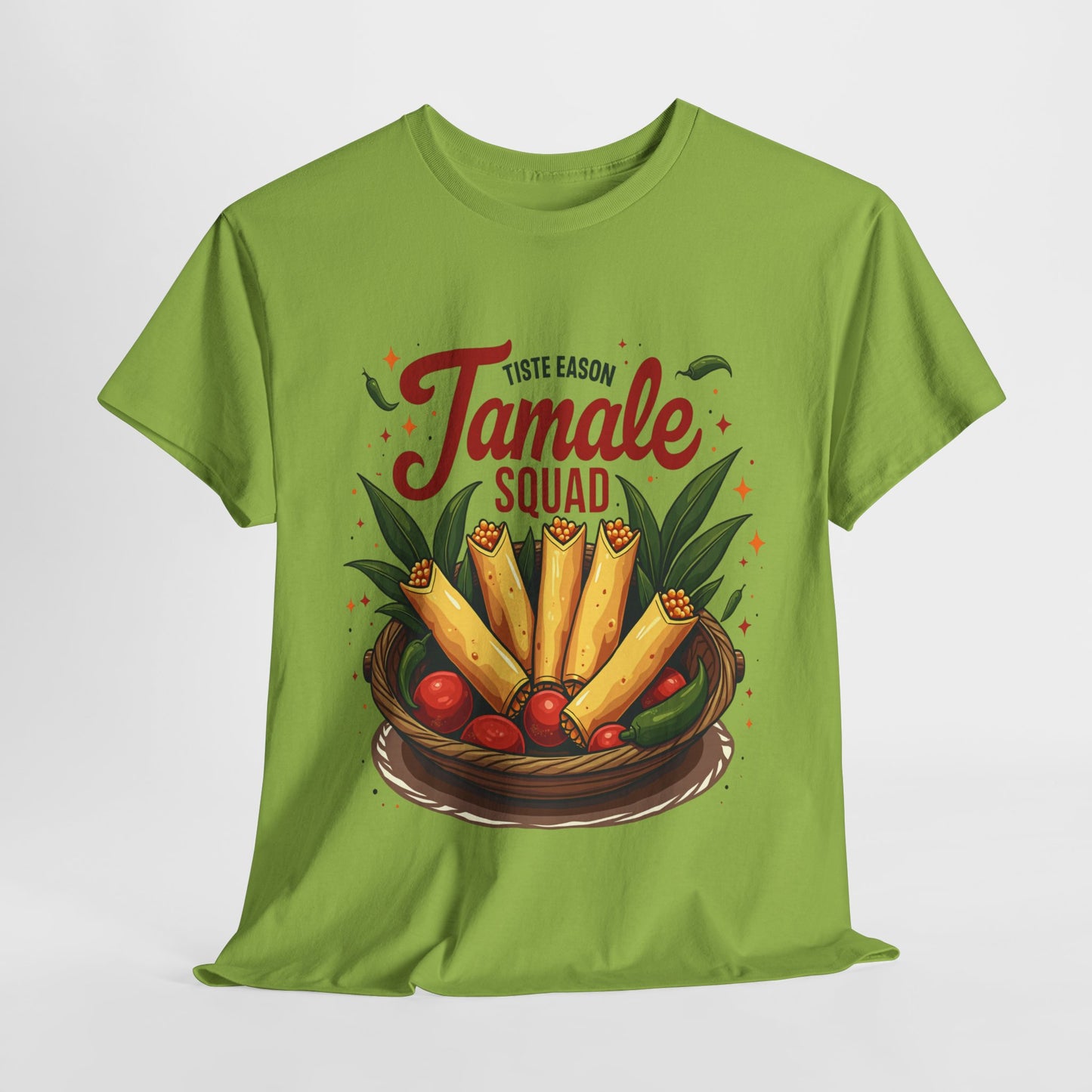 Tamale Squad Unisex Heavy Cotton Tee - Perfect for Food Lovers and Celebrations.