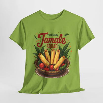 Tamale Squad Unisex Heavy Cotton Tee - Perfect for Food Lovers and Celebrations.