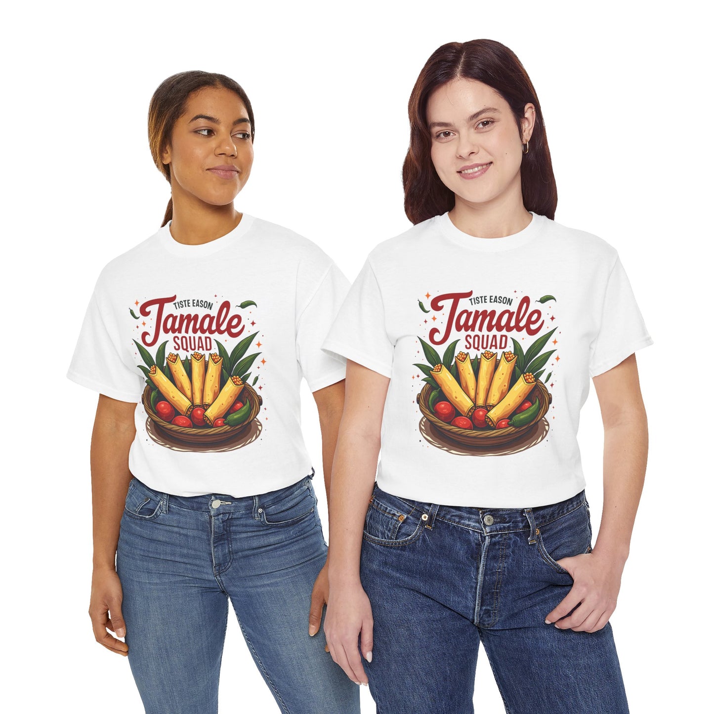 Tamale Squad Unisex Heavy Cotton Tee - Perfect for Food Lovers and Celebrations.