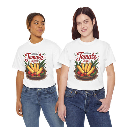 Tamale Squad Unisex Heavy Cotton Tee - Perfect for Food Lovers and Celebrations.