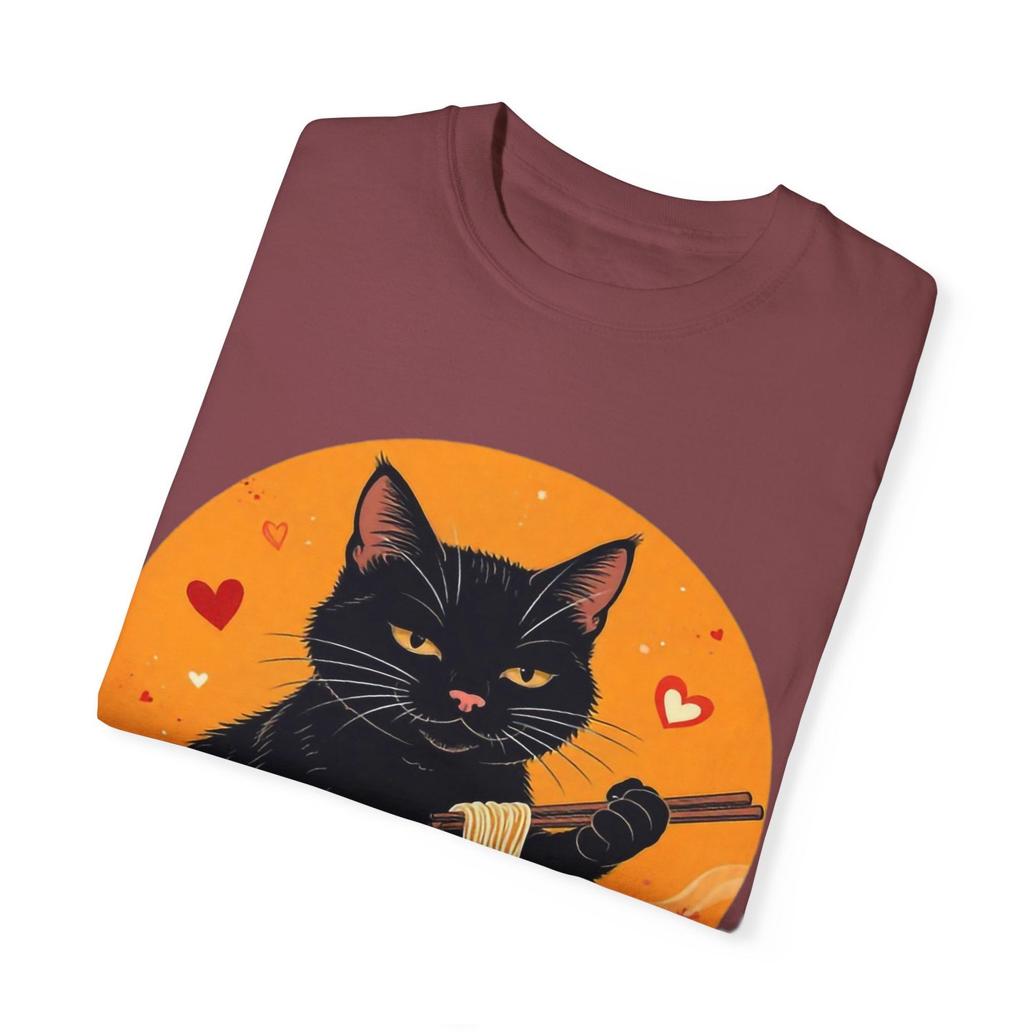 Cute Cat Ramen Lover Unisex T-Shirt | Perfect for Foodies & Cat Lovers Noodle Cat Shirt, Ramen Cat T-Shirt, Foodie Lover Shirts, Black Cat Noodle T-Shirts, Retro Cat Tees, Cat Lover Sweatshirts, Black Cat Tee