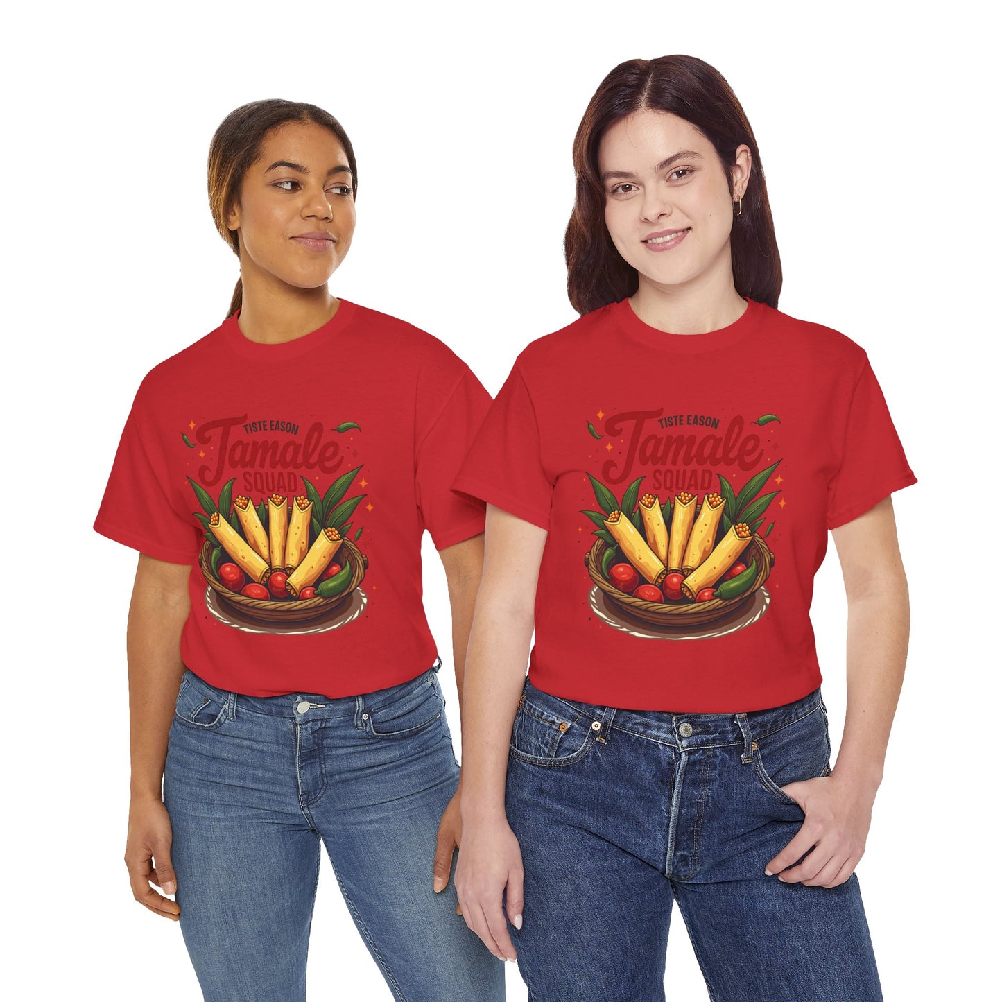 Tamale Squad Unisex Heavy Cotton Tee - Perfect for Food Lovers and Celebrations.
