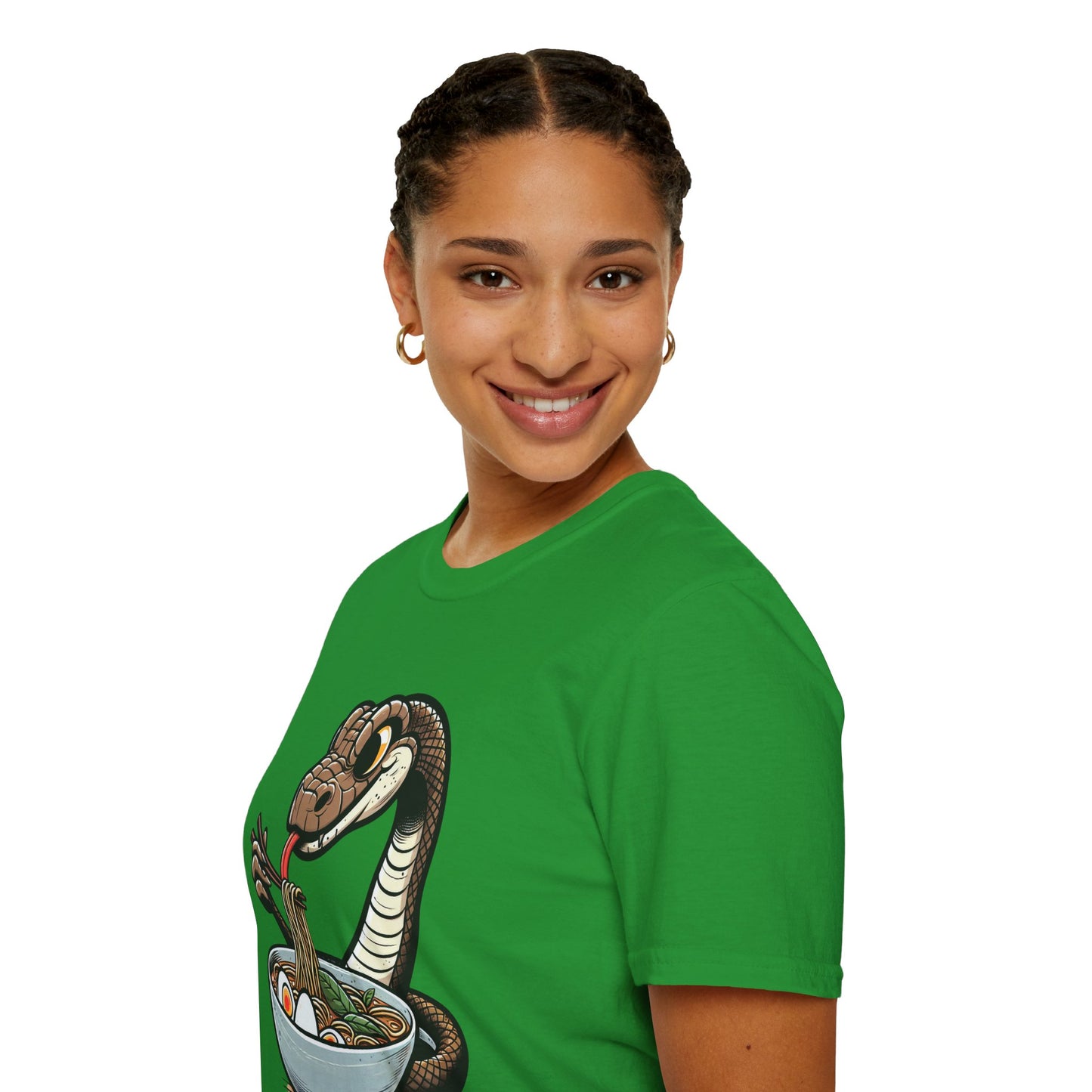 Funny Japanese Anime Snake Eats Ramen King Python T-Shirt