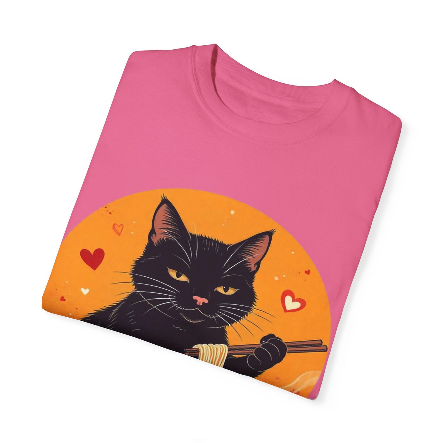 Cute Cat Ramen Lover Unisex T-Shirt | Perfect for Foodies & Cat Lovers Noodle Cat Shirt, Ramen Cat T-Shirt, Foodie Lover Shirts, Black Cat Noodle T-Shirts, Retro Cat Tees, Cat Lover Sweatshirts, Black Cat Tee