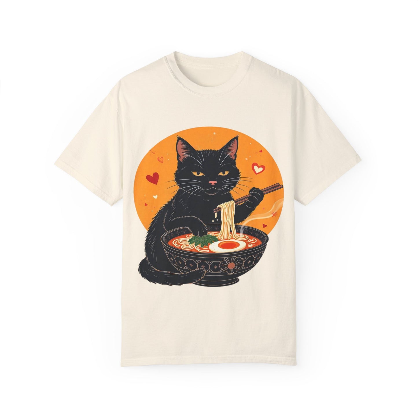 Cute Cat Ramen Lover Unisex T-Shirt | Perfect for Foodies & Cat Lovers Noodle Cat Shirt, Ramen Cat T-Shirt, Foodie Lover Shirts, Black Cat Noodle T-Shirts, Retro Cat Tees, Cat Lover Sweatshirts, Black Cat Tee
