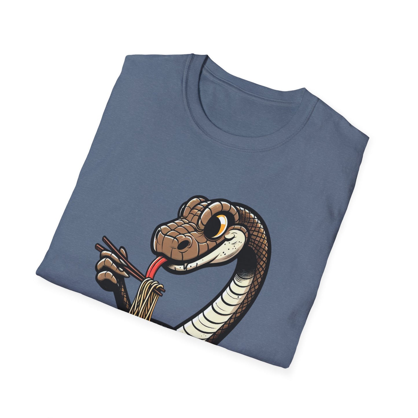 Funny Japanese Anime Snake Eats Ramen King Python T-Shirt