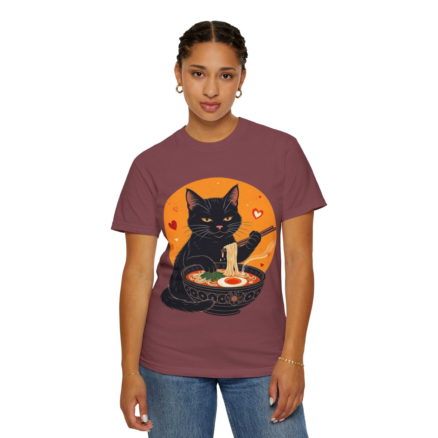 Cute Cat Ramen Lover Unisex T-Shirt | Perfect for Foodies & Cat Lovers Noodle Cat Shirt, Ramen Cat T-Shirt, Foodie Lover Shirts, Black Cat Noodle T-Shirts, Retro Cat Tees, Cat Lover Sweatshirts, Black Cat Tee