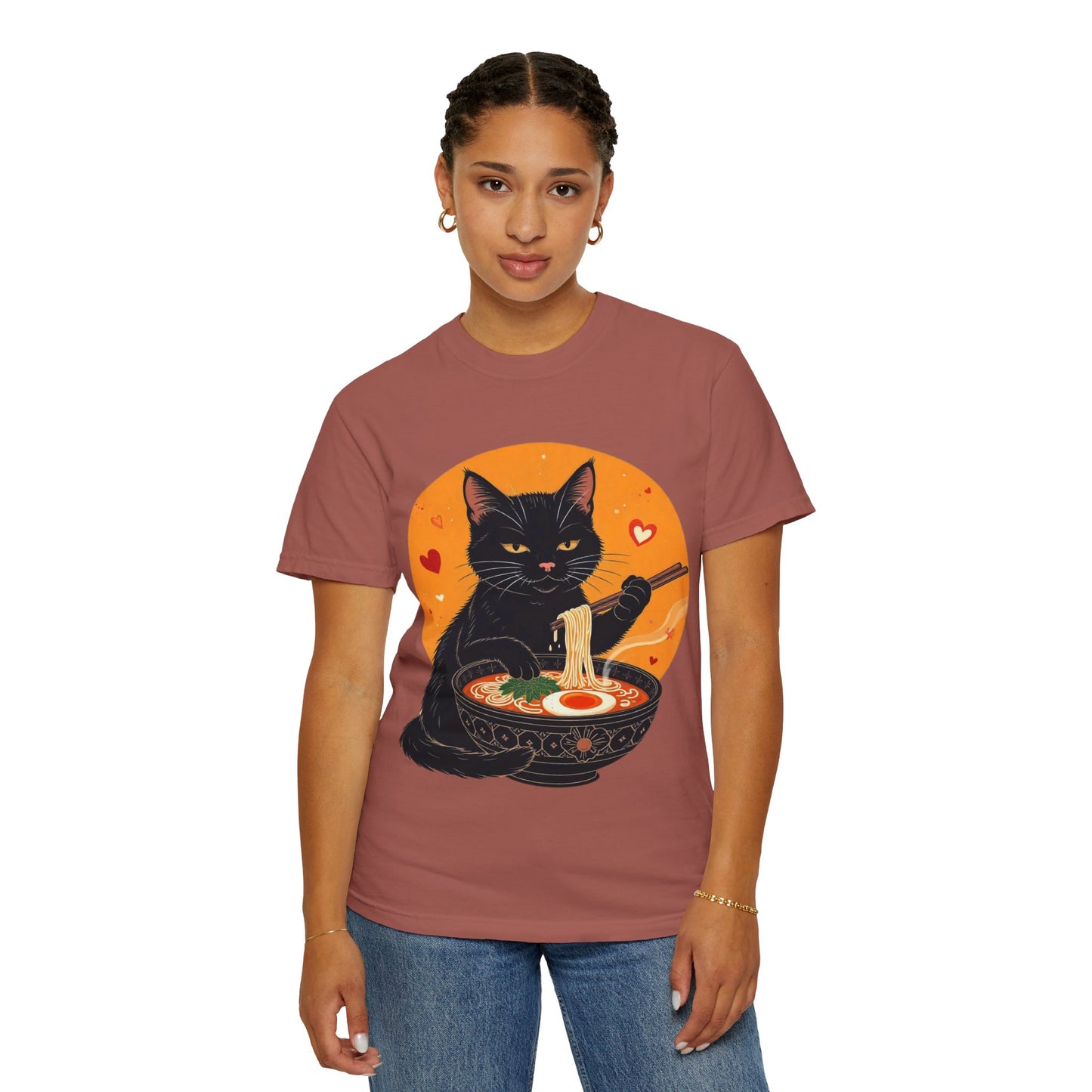 Cute Cat Ramen Lover Unisex T-Shirt | Perfect for Foodies & Cat Lovers Noodle Cat Shirt, Ramen Cat T-Shirt, Foodie Lover Shirts, Black Cat Noodle T-Shirts, Retro Cat Tees, Cat Lover Sweatshirts, Black Cat Tee