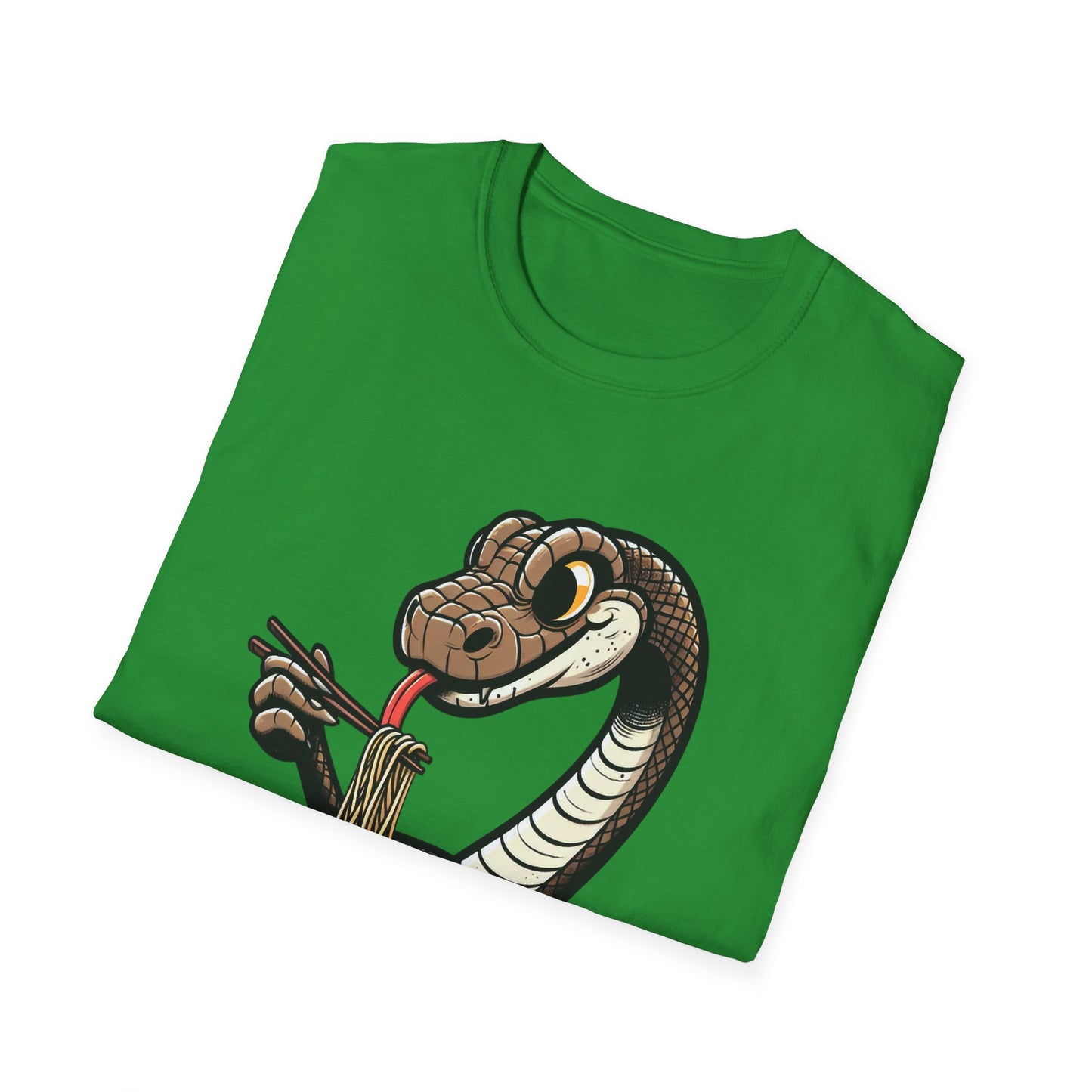 Funny Japanese Anime Snake Eats Ramen King Python T-Shirt