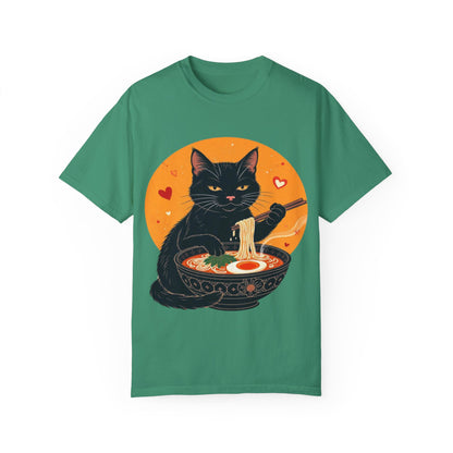 Cute Cat Ramen Lover Unisex T-Shirt | Perfect for Foodies & Cat Lovers Noodle Cat Shirt, Ramen Cat T-Shirt, Foodie Lover Shirts, Black Cat Noodle T-Shirts, Retro Cat Tees, Cat Lover Sweatshirts, Black Cat Tee