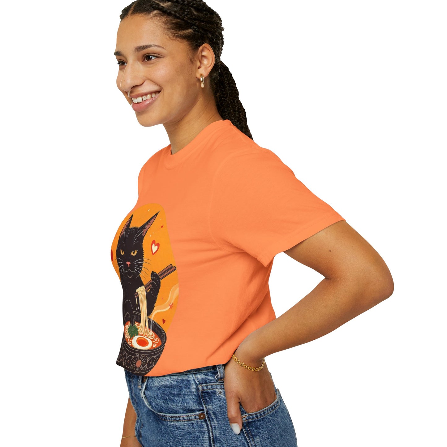 Cute Cat Ramen Lover Unisex T-Shirt | Perfect for Foodies & Cat Lovers Noodle Cat Shirt, Ramen Cat T-Shirt, Foodie Lover Shirts, Black Cat Noodle T-Shirts, Retro Cat Tees, Cat Lover Sweatshirts, Black Cat Tee
