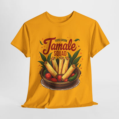 Tamale Squad Unisex Heavy Cotton Tee - Perfect for Food Lovers and Celebrations.