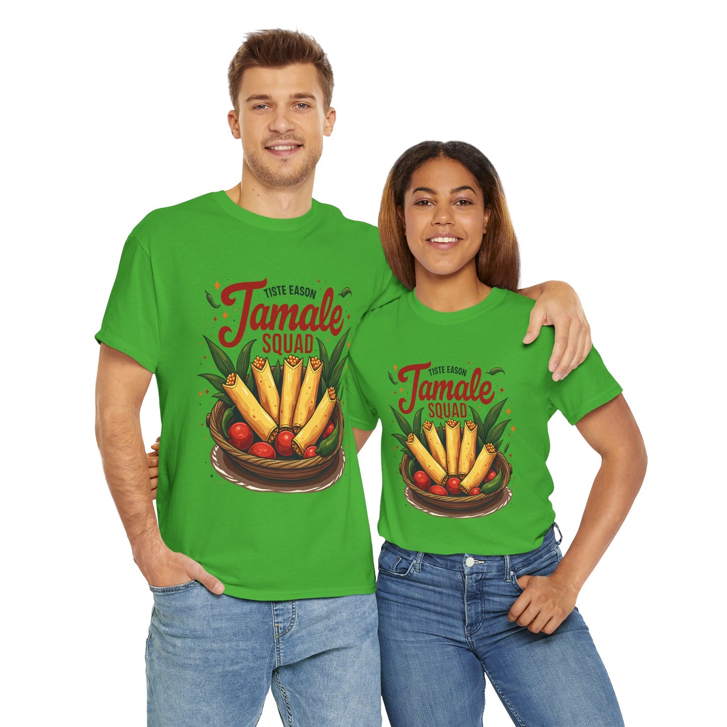 Tamale Squad Unisex Heavy Cotton Tee - Perfect for Food Lovers and Celebrations.