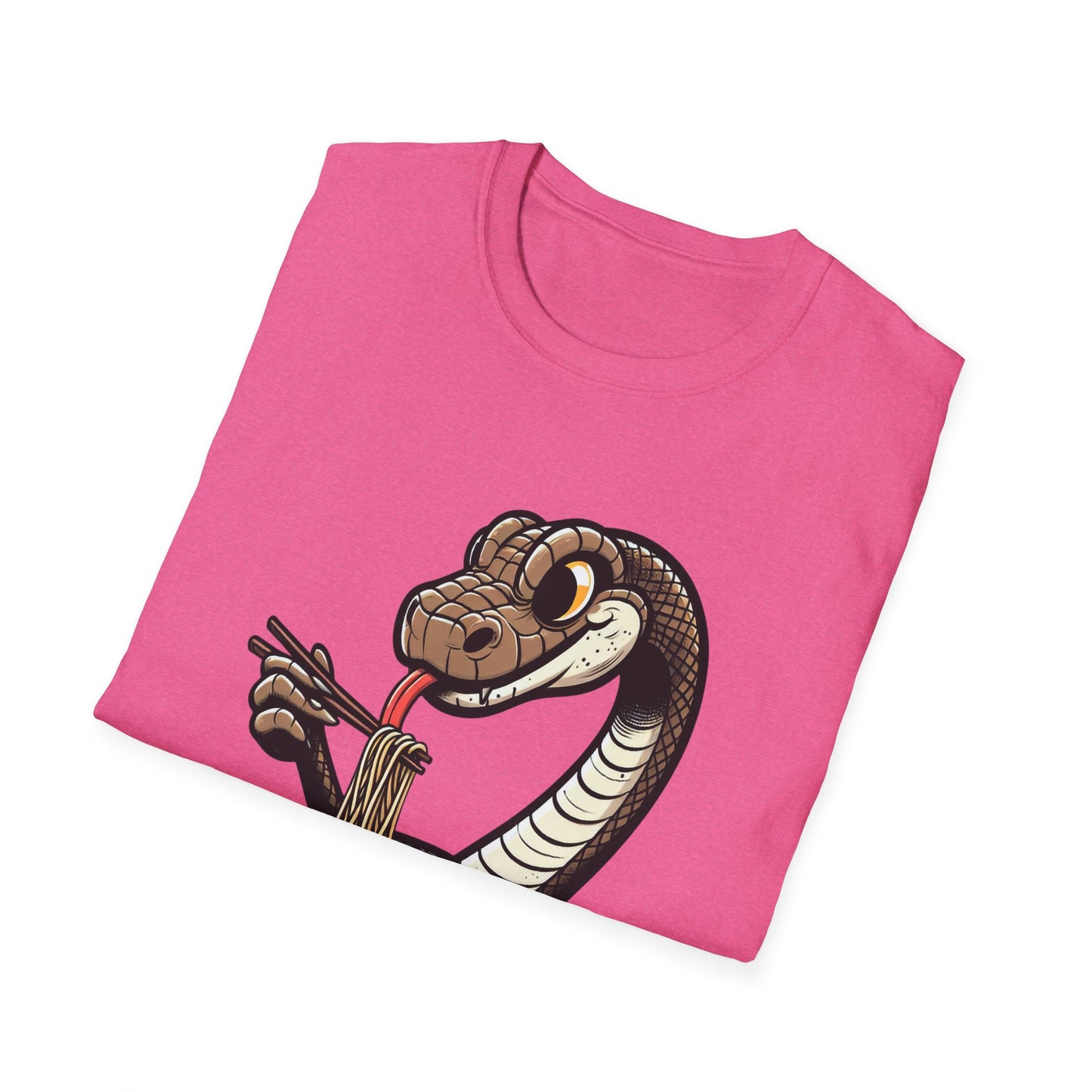 Funny Japanese Anime Snake Eats Ramen King Python T-Shirt