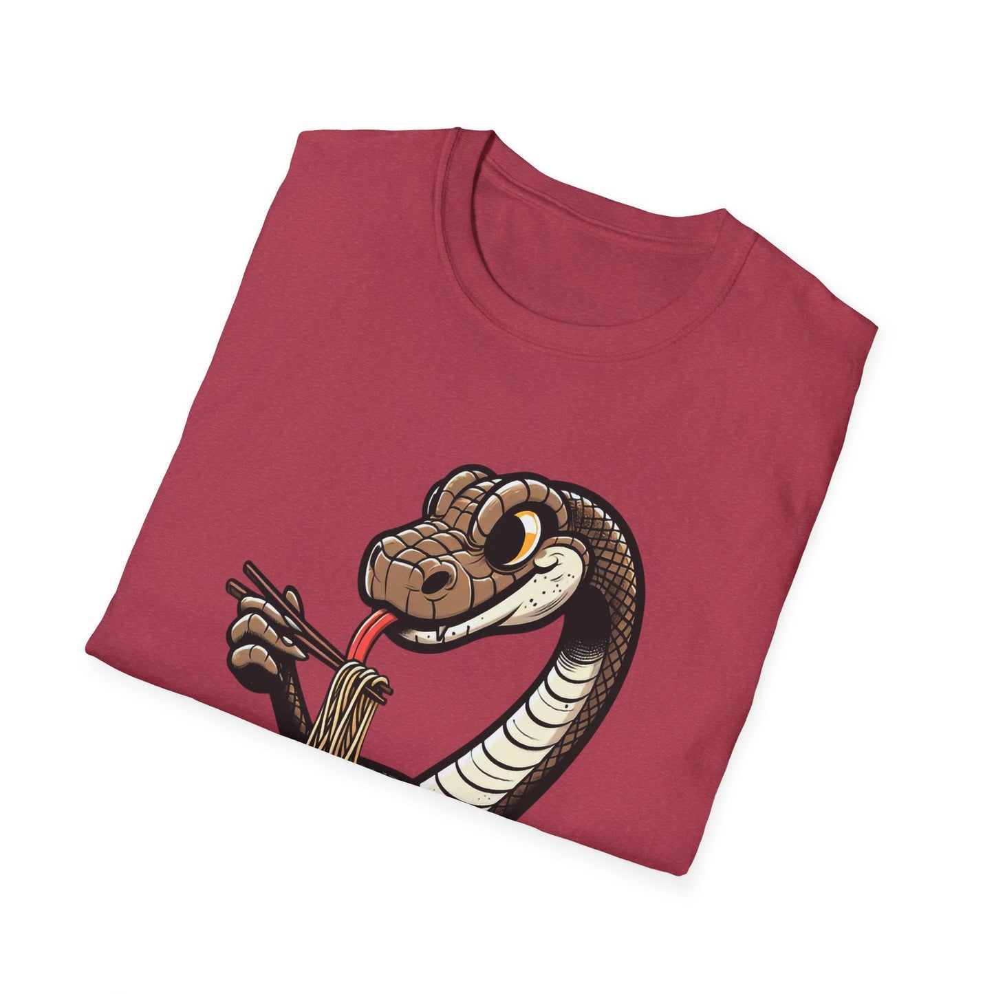 Funny Japanese Anime Snake Eats Ramen King Python T-Shirt