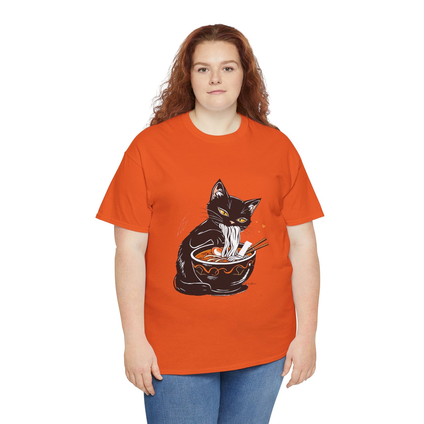Noodle Cat Shirt, Ramen Cat T-Shirt, Foodie Lover Shirts, Black Cat Noodle T-Shirts, Retro Cat Tees, Cat Lover Sweatshirts, Black Cat Tee