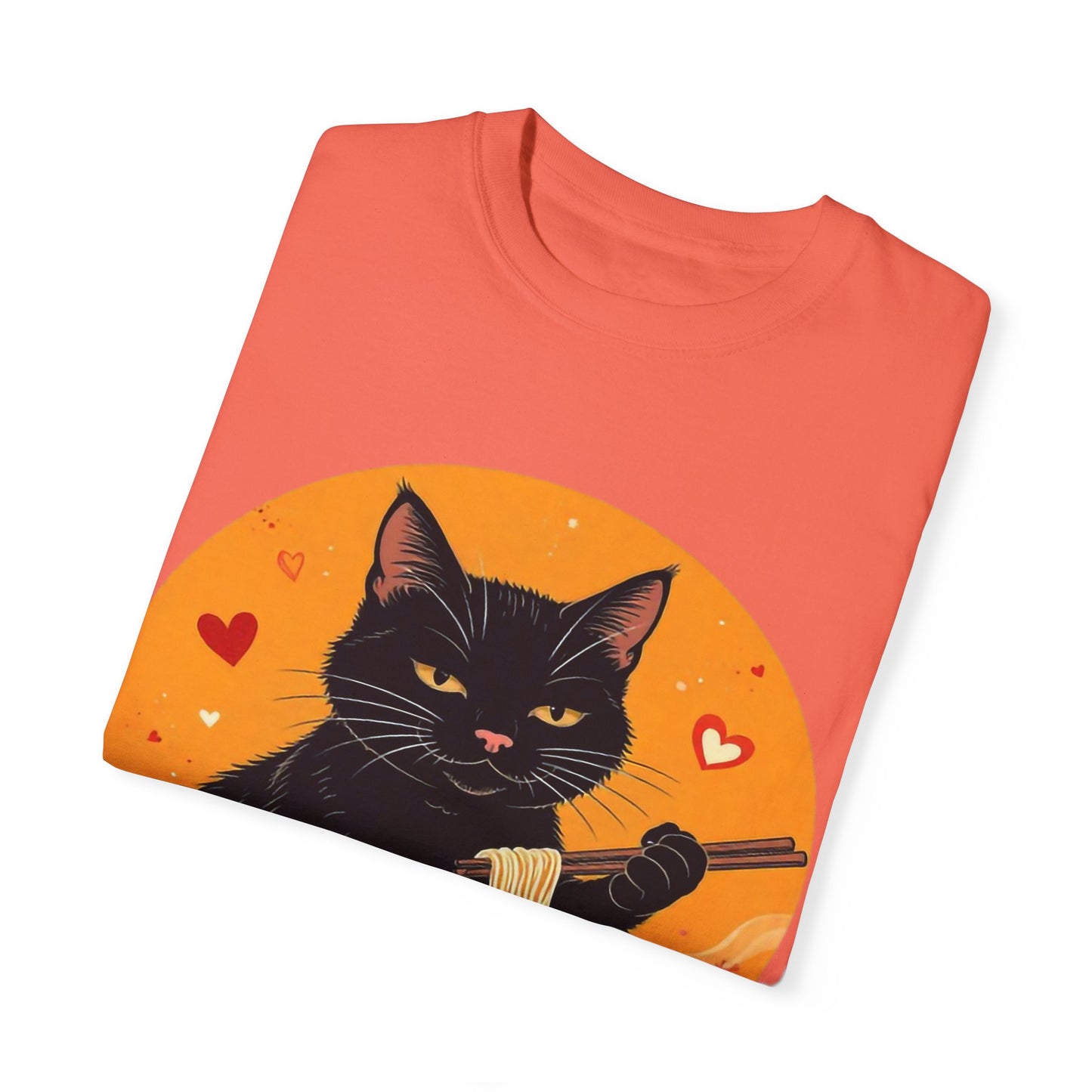 Cute Cat Ramen Lover Unisex T-Shirt | Perfect for Foodies & Cat Lovers Noodle Cat Shirt, Ramen Cat T-Shirt, Foodie Lover Shirts, Black Cat Noodle T-Shirts, Retro Cat Tees, Cat Lover Sweatshirts, Black Cat Tee